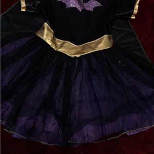 Purple and Gold Bat Costume for Kids